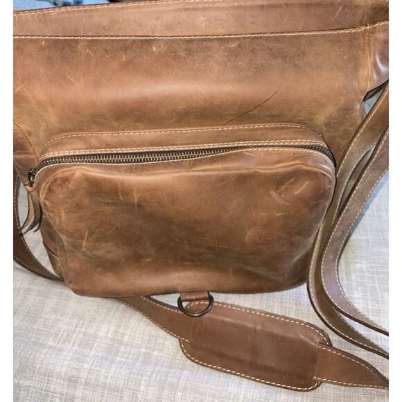 Handmade Leather Satchel NOVICA Artisan Shoulder Bag Mexico Brown Hinojosa 11.5 - Picture 2 of 16